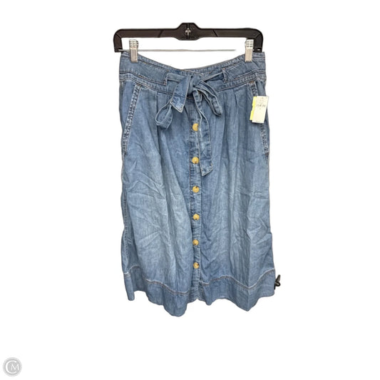 Skirt Midi By Gap In Blue Denim, Size: 6