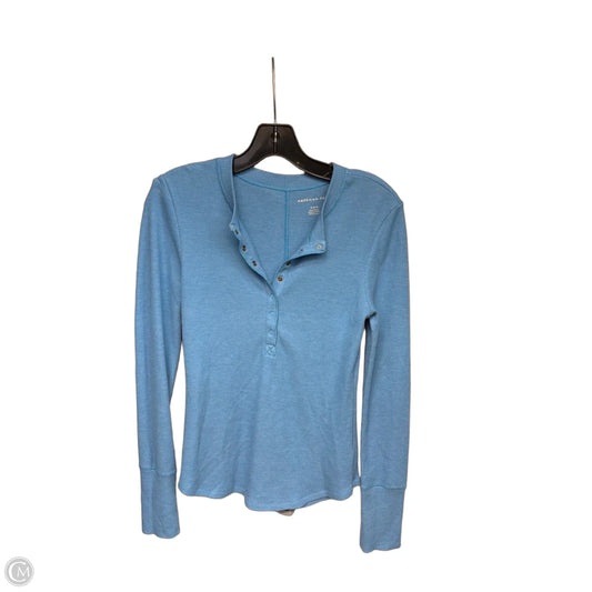 Top Long Sleeve By American Eagle In Blue, Size: M