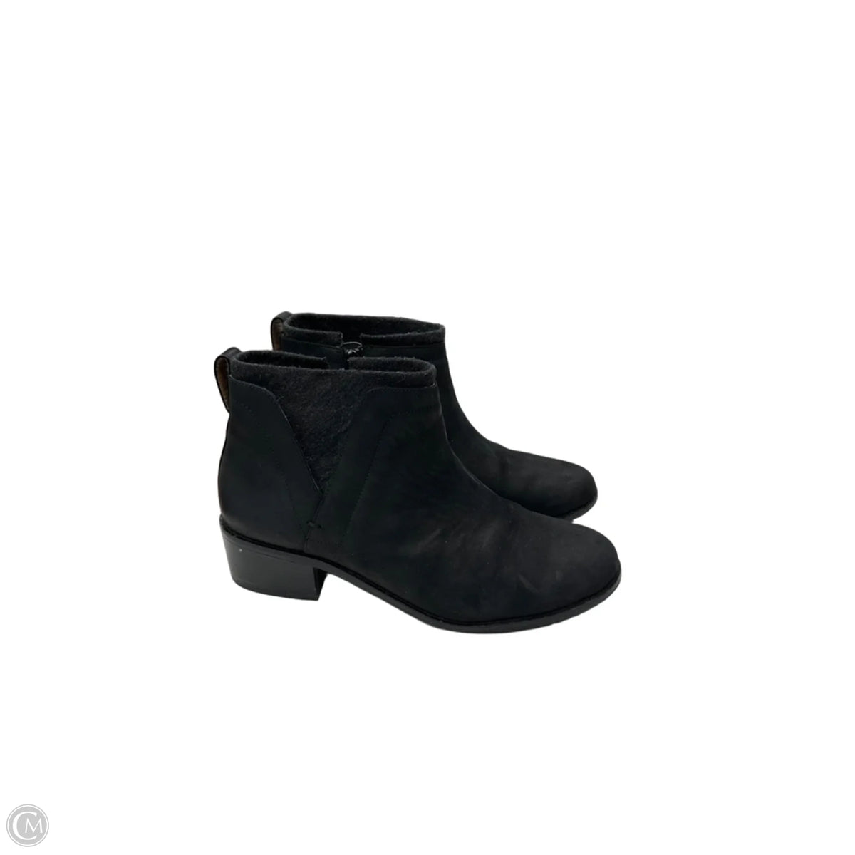 Boots Ankle Heels By Vionic In Black, Size: 8.5