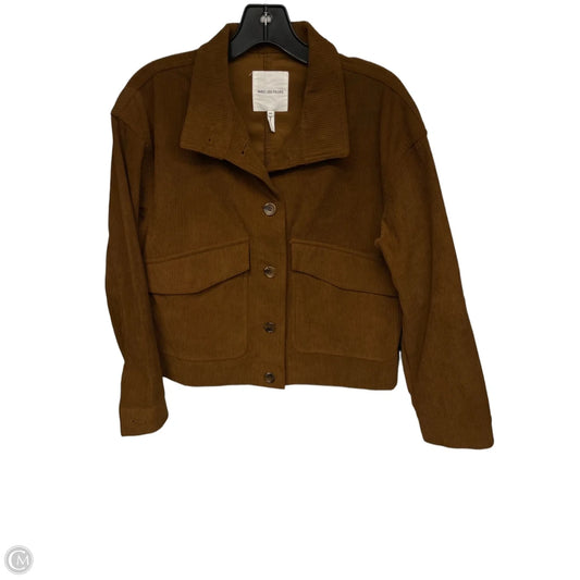 Jacket Shirt By Avec Les Filles In Brown, Size: Xs
