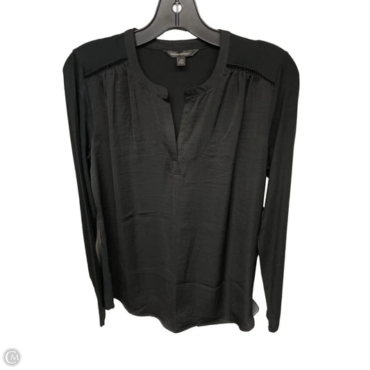 Top Long Sleeve By Banana Republic In Black, Size: Xs