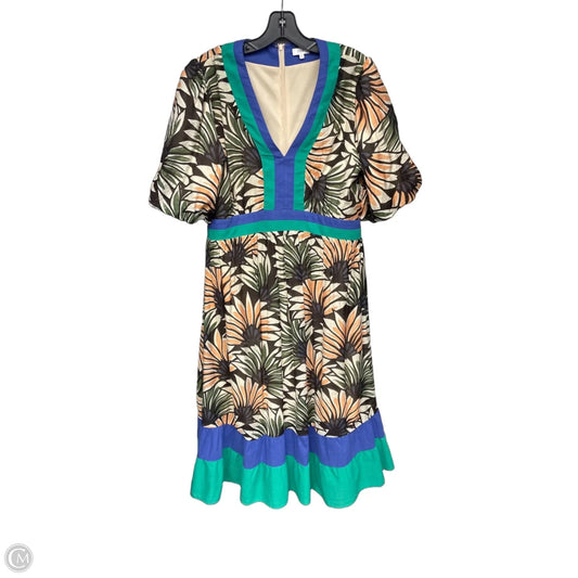 Dress Casual Maxi By Voy In Blue & Green, Size: L