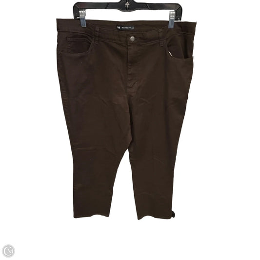 Jeans Straight By Lee In Brown, Size: 16