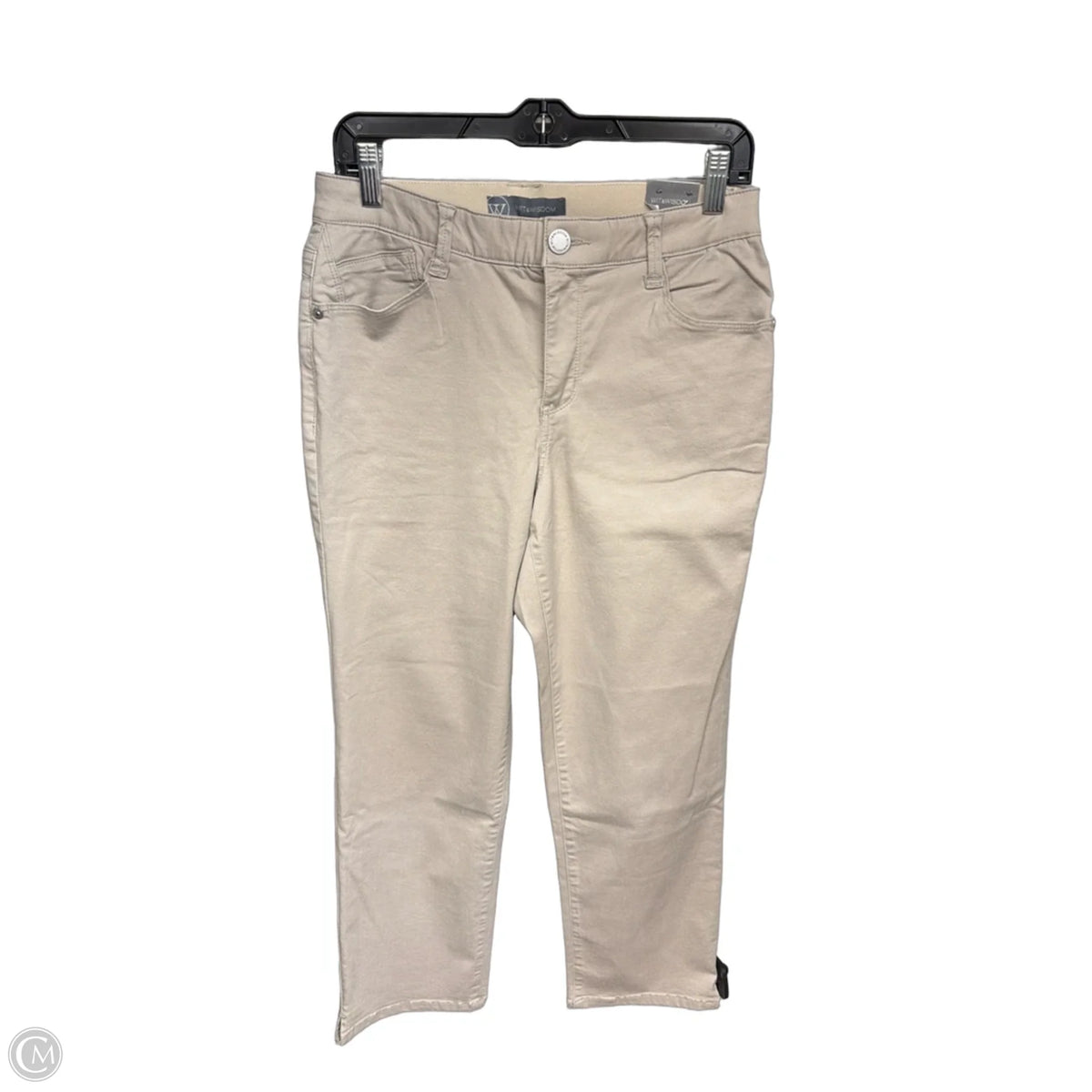 Jeans Straight By Wit & Wisdom In Tan, Size: 6