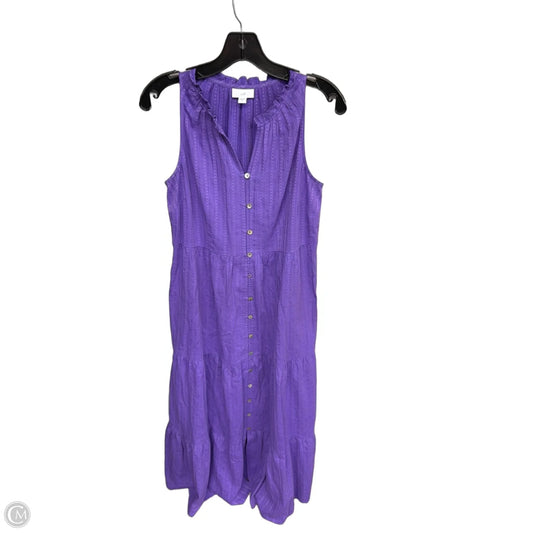 Dress Casual Maxi By J. Jill In Purple, Size: Xs