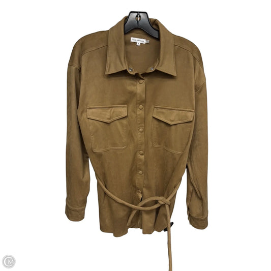 Tunic Long Sleeve By Good American In Tan, Size: L