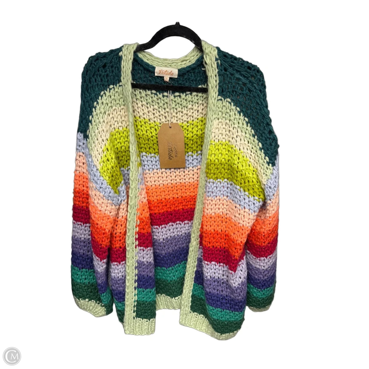 Cardigan By Listicle In Striped Pattern, Size: M