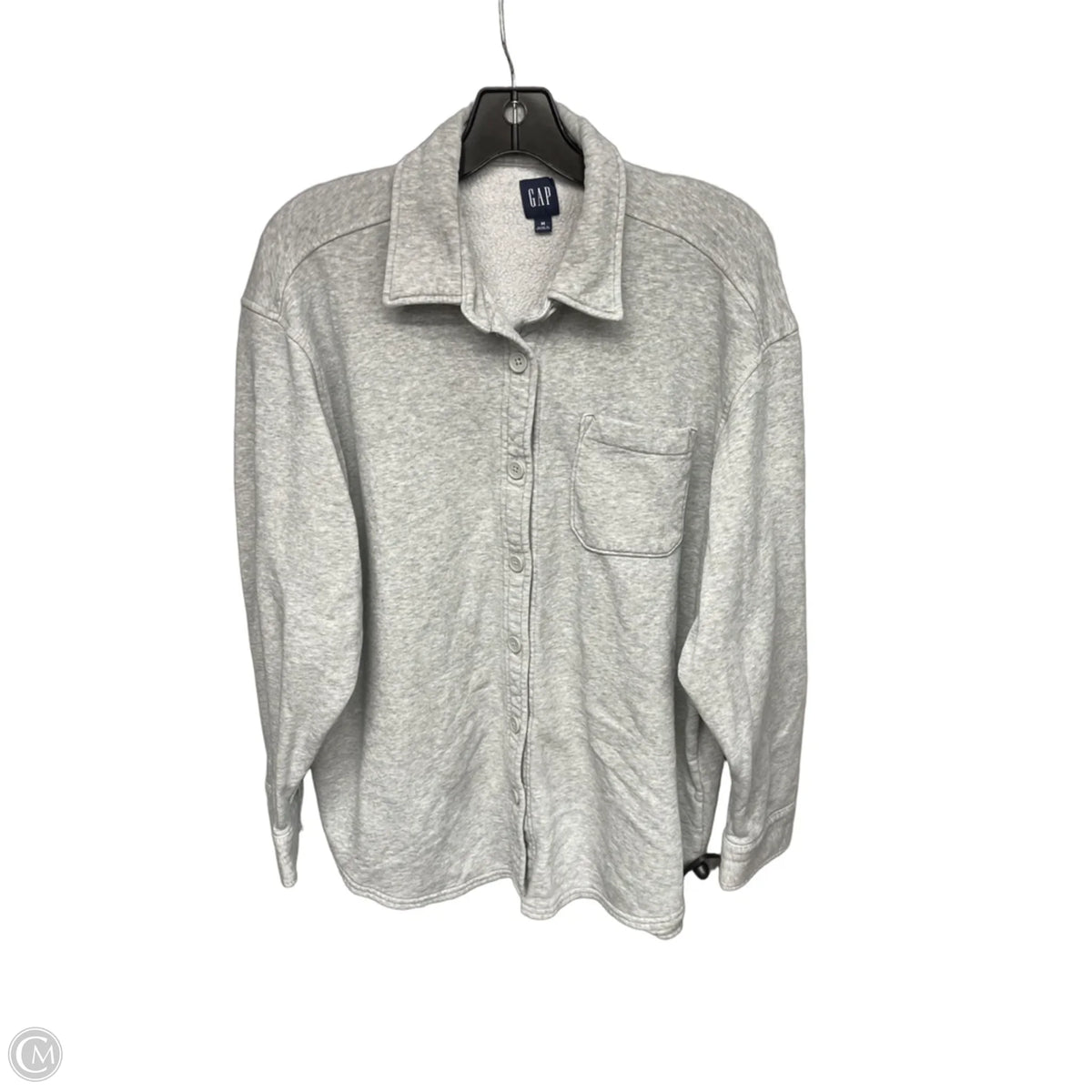 Top Long Sleeve By Gap In Grey, Size: M