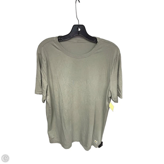 Athletic Top Short Sleeve By Vuori In Green, Size: L