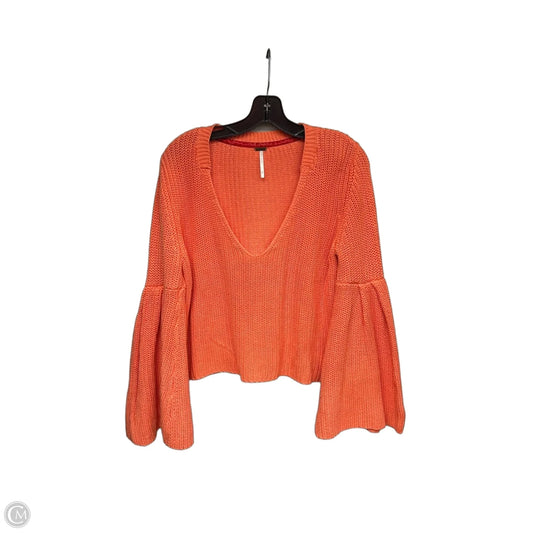 Sweater By Free People In Orange, Size: M