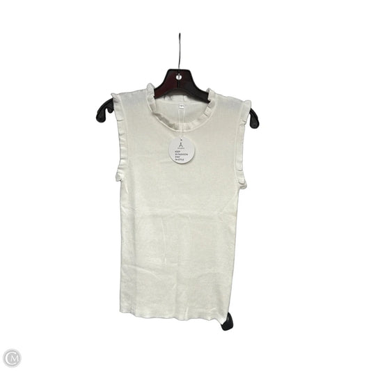 Top Sleeveless By Anrabess In Cream, Size: L