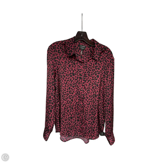 Top Long Sleeve By Evereve In Red, Size: M