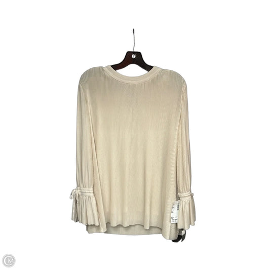 Top Long Sleeve By Alfani In Beige, Size: L