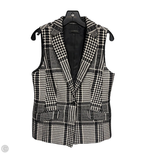 Vest Other By Talbots In Black & Cream, Size: 6