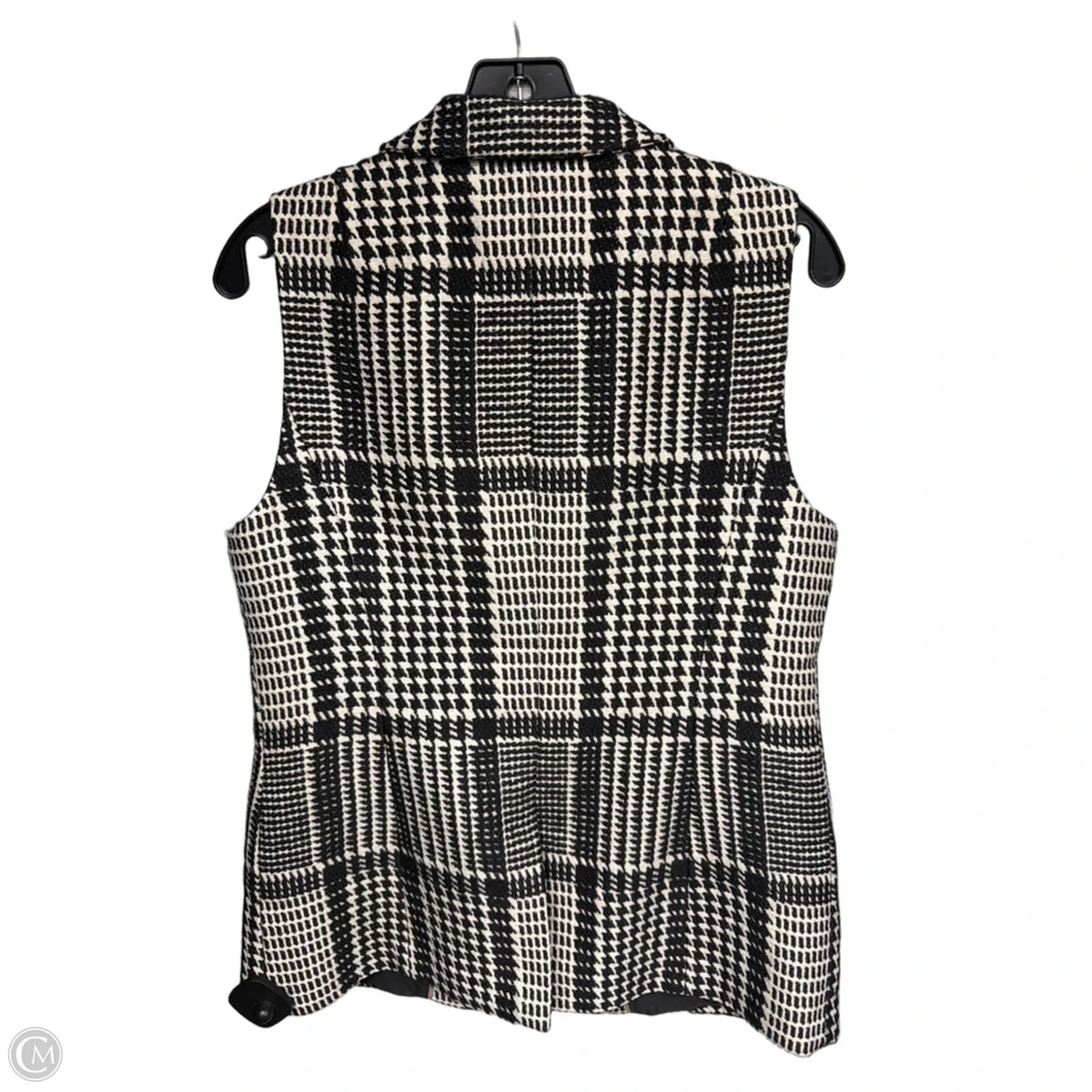 Vest Other By Talbots In Black & Cream, Size: 6