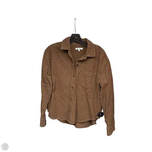 Top Long Sleeve By Madewell In Brown, Size: S
