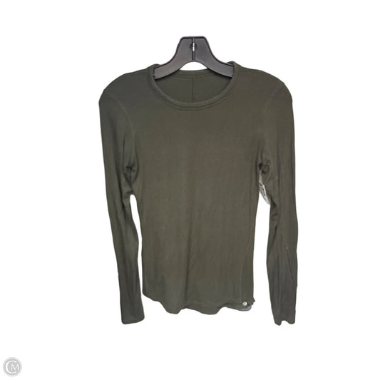 Athletic Top Long Sleeve Crewneck By Lululemon In Green, Size: S