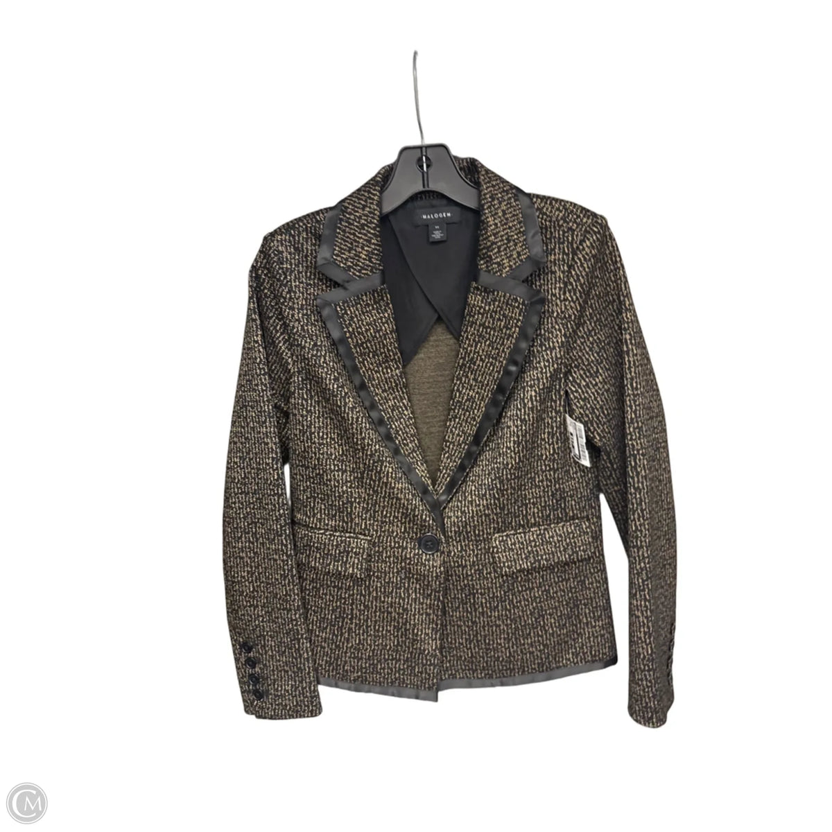 Blazer By Halogen In Black & Brown, Size: Xs