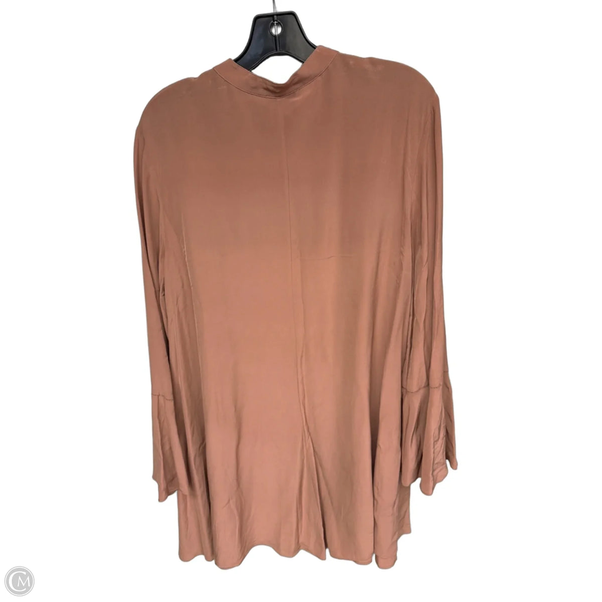 Top Long Sleeve By Nordstrom In Brown, Size: S