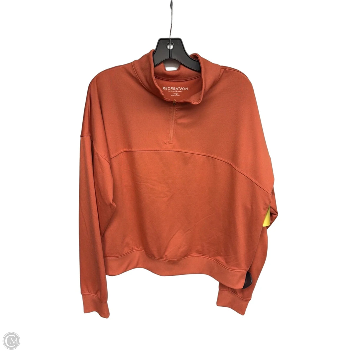 Athletic Jacket By Thread And Supply In Orange, Size: Xl