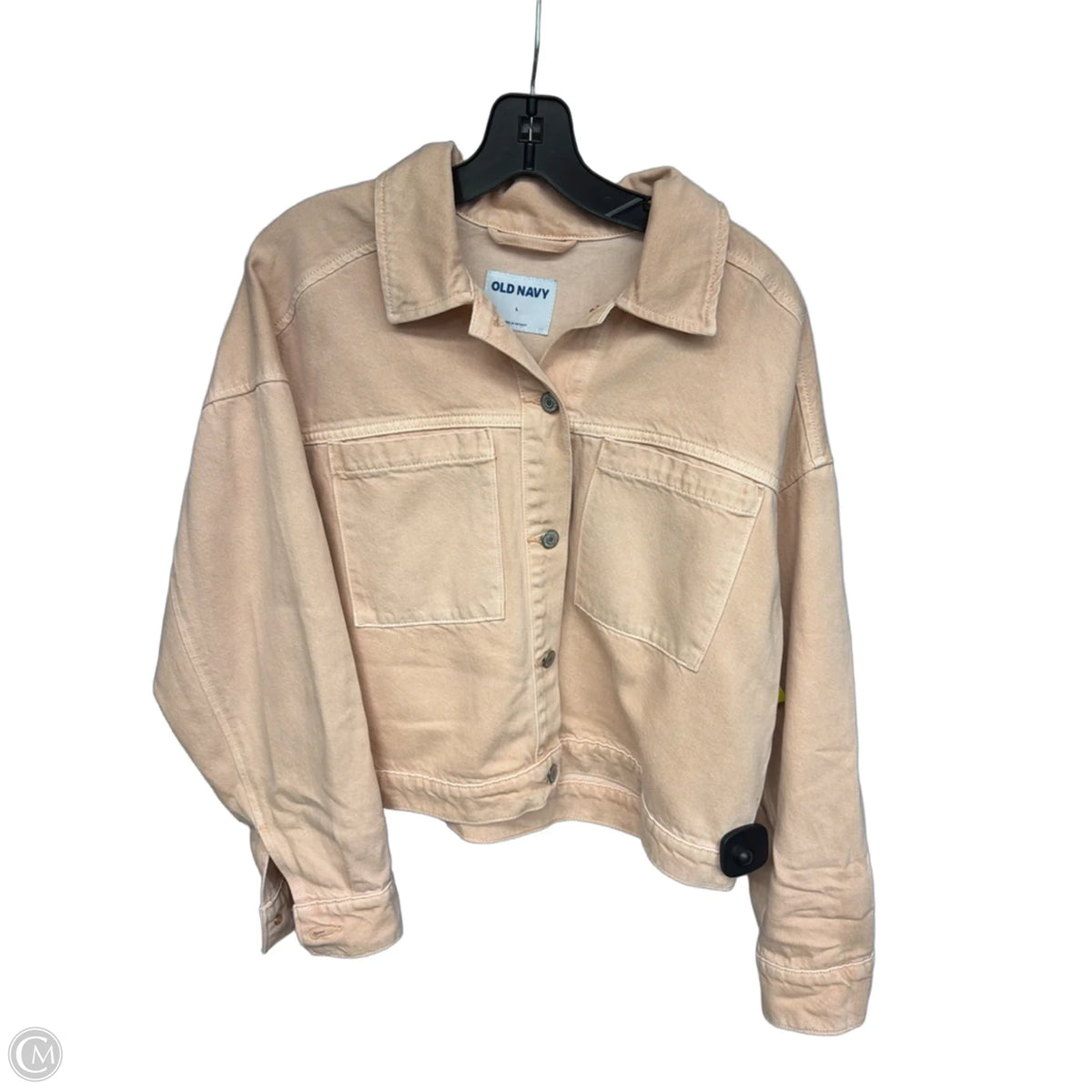 Jacket Denim By Old Navy In Orange, Size: L