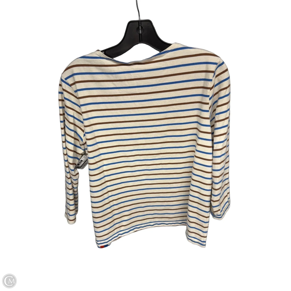 Top 3/4 Sleeve By Kule In Striped Pattern, Size: L