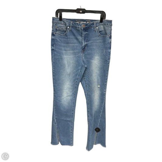 Jeans Boot Cut By 7 For All Mankind In Blue Denim, Size: 14