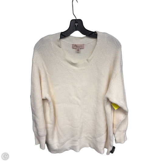 Sweater By Philosophy In Cream, Size: 1x