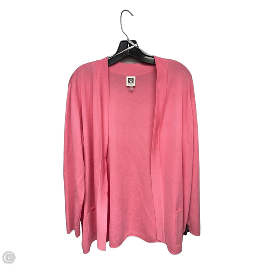 Cardigan By Anne Klein In Copper, Size: Xl