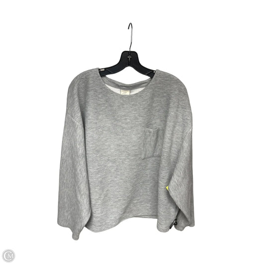 Top Long Sleeve By A New Day In Grey, Size: L