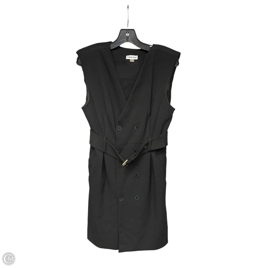 Dress Work By Calvin Klein In Black, Size: 12