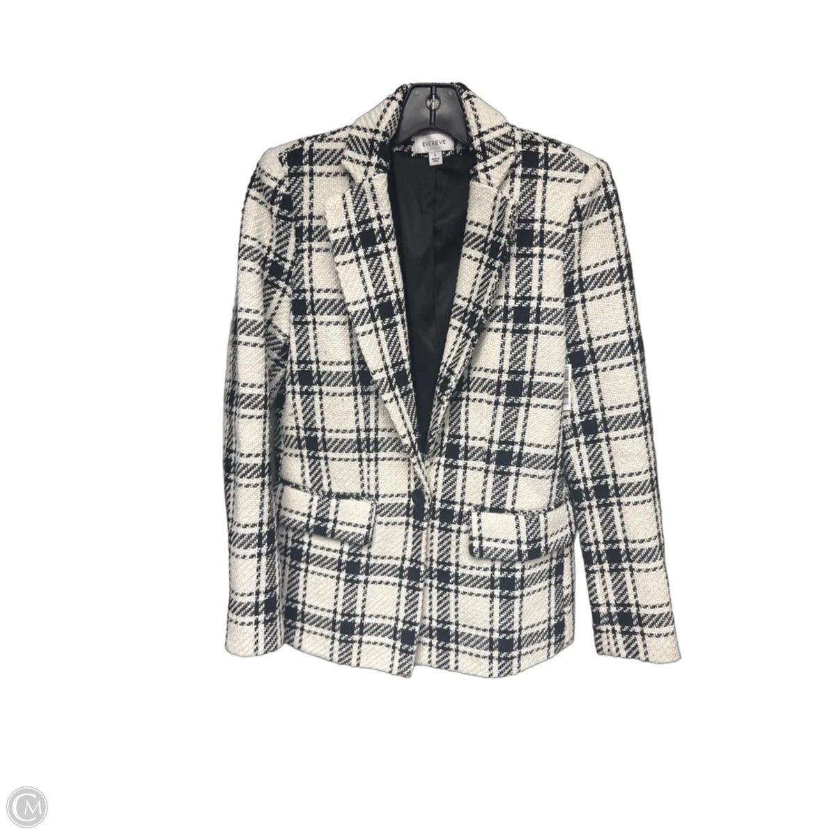 Blazer By Evereve In Black & White, Size: S