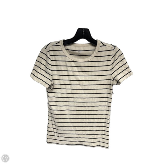 Top Short Sleeve By Gap In Striped Pattern, Size: S