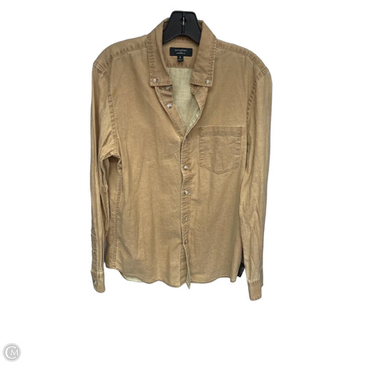 Top Long Sleeve By Banana Republic In Tan, Size: S