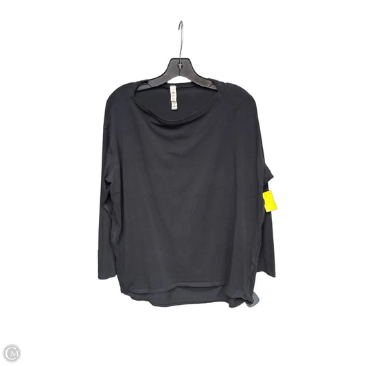Athletic Top Long Sleeve Crewneck By Lululemon In Black, Size: 10