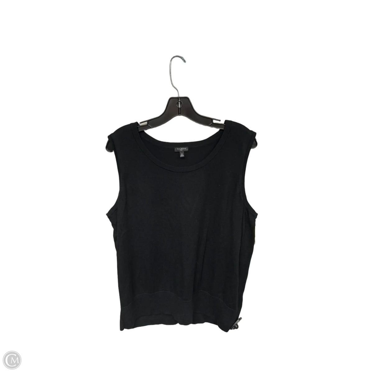 Top Sleeveless Basic By Talbots In Black, Size: 2x