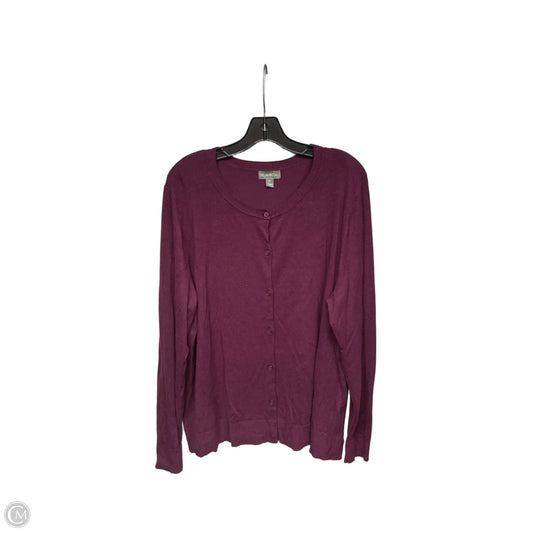 Cardigan By Style And Company In Purple, Size: 2x