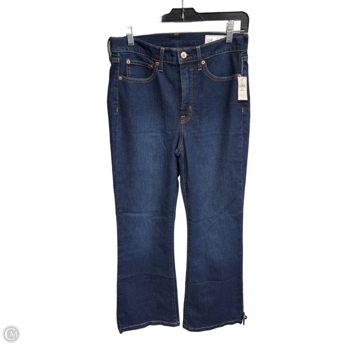Jeans Flared By Gap In Blue Denim, Size: 8