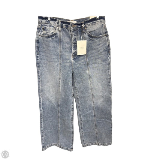Jeans Wide Leg By Kancan In Blue Denim, Size: 8