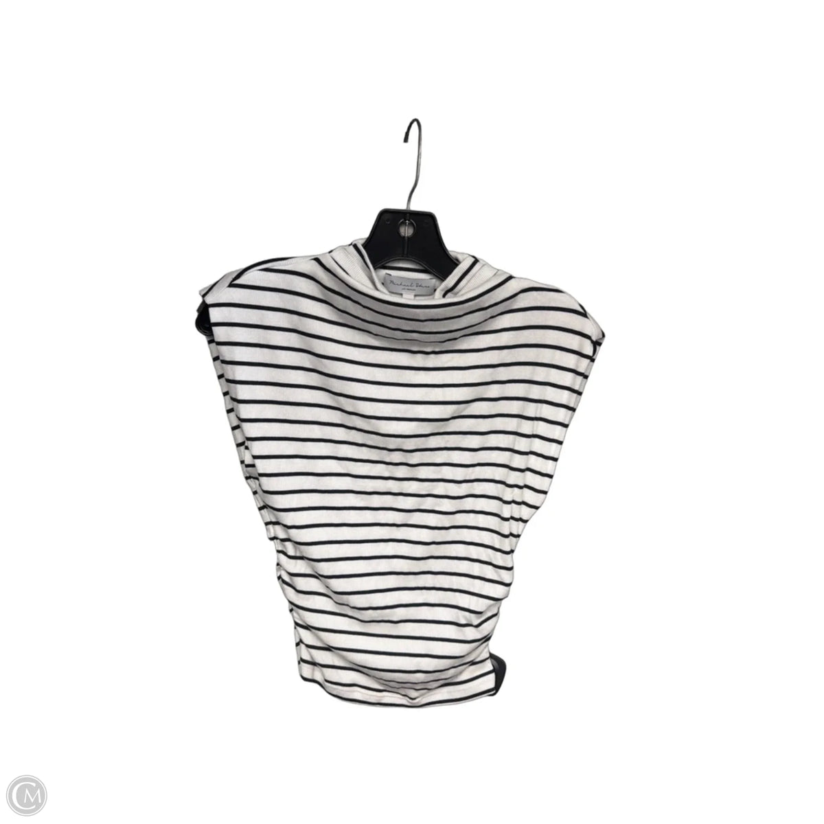 Top Sleeveless By Michael Stars In Black & White, Size: S