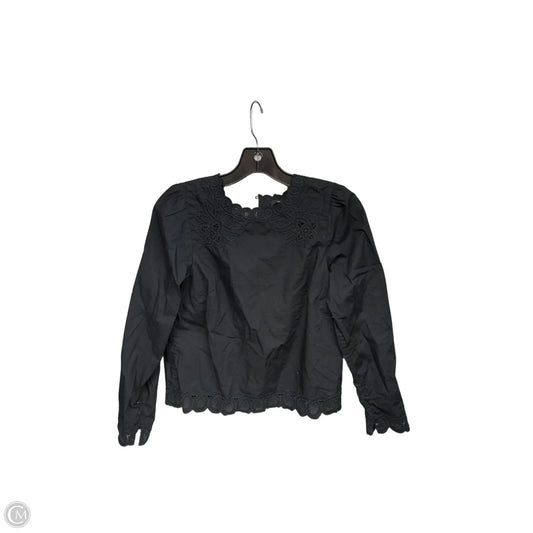 Top Long Sleeve By Madewell In Black, Size: Xs