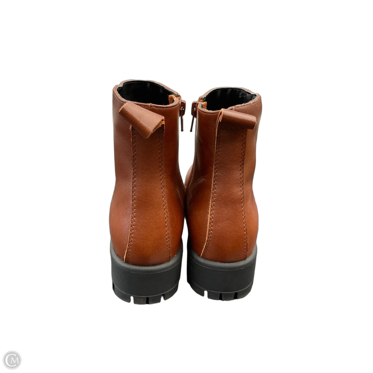 Boots Ankle Flats By Lands End In Brown, Size: 9