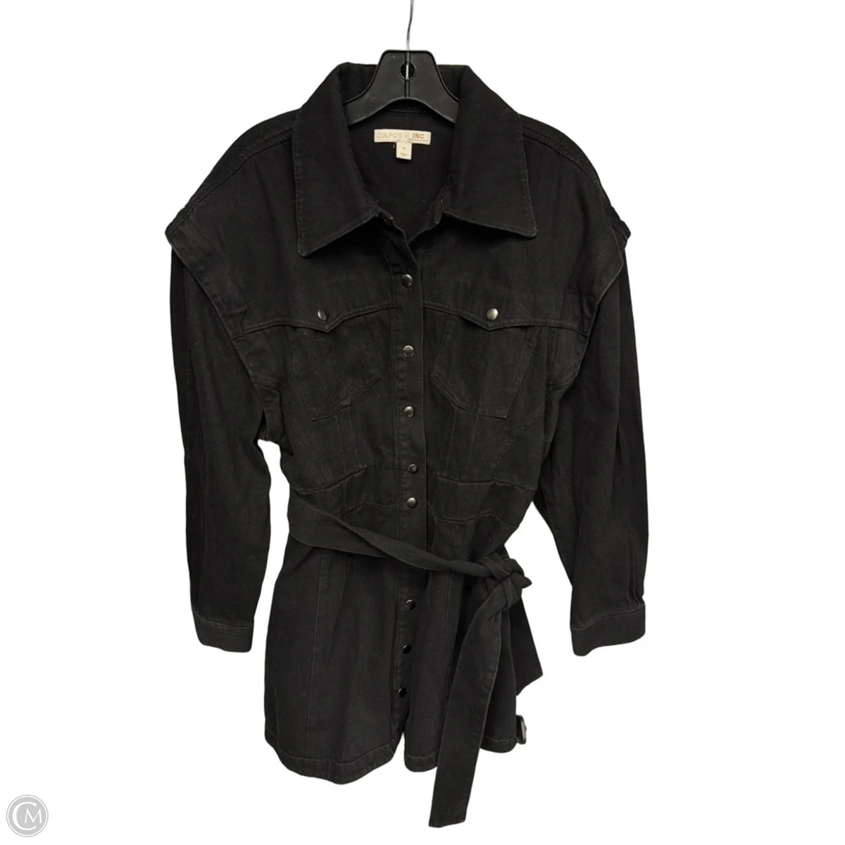 Jacket Denim By Inc In Black, Size: Xl
