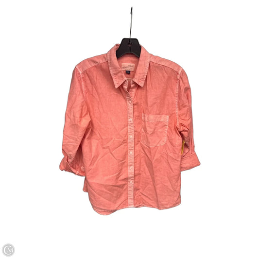 Top Long Sleeve By Universal Thread In Orange, Size: S