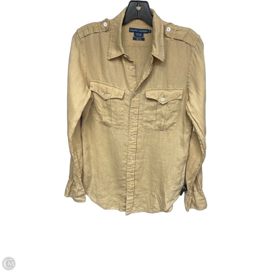 Top Long Sleeve By Ralph Lauren In Tan, Size: 8