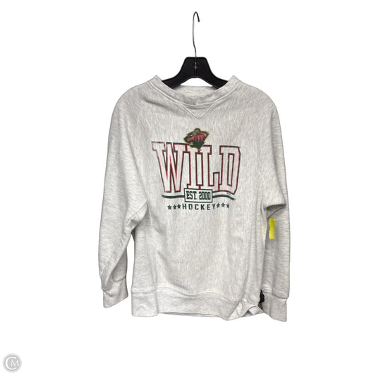 Athletic Sweatshirt Crewneck By Nhl In Grey, Size: 0