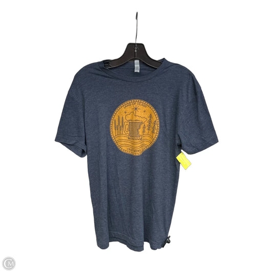 Top Short Sleeve Basic By Next Level In Blue & Orange, Size: M