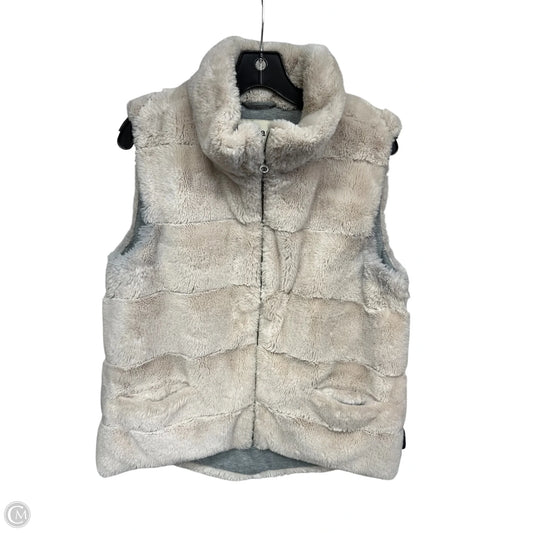 Vest Faux Fur & Sherpa By Dylan In Beige, Size: L