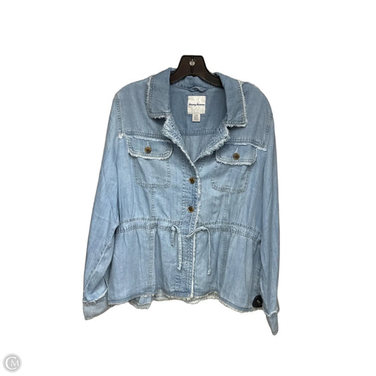 Jacket Other By Tommy Bahama In Blue Denim, Size: L
