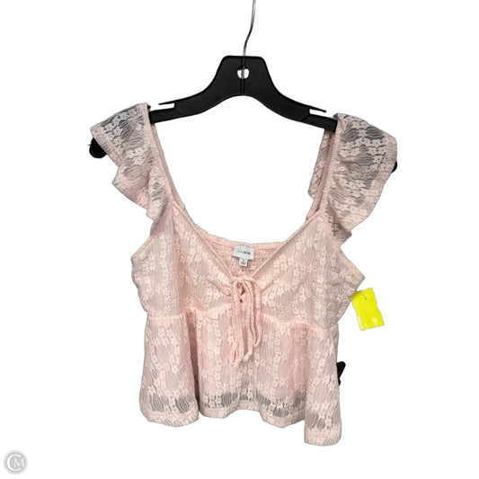 Top Sleeveless By La Hearts In Pink, Size: S